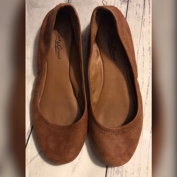 Lucky Brand Shoes - Lucky Brand Emmie Flats 6 1/2 Bourbon (Brown)